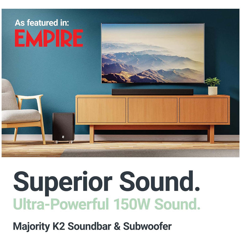 Majority K2 Soundbar -kaiutin & subwoofer 150W